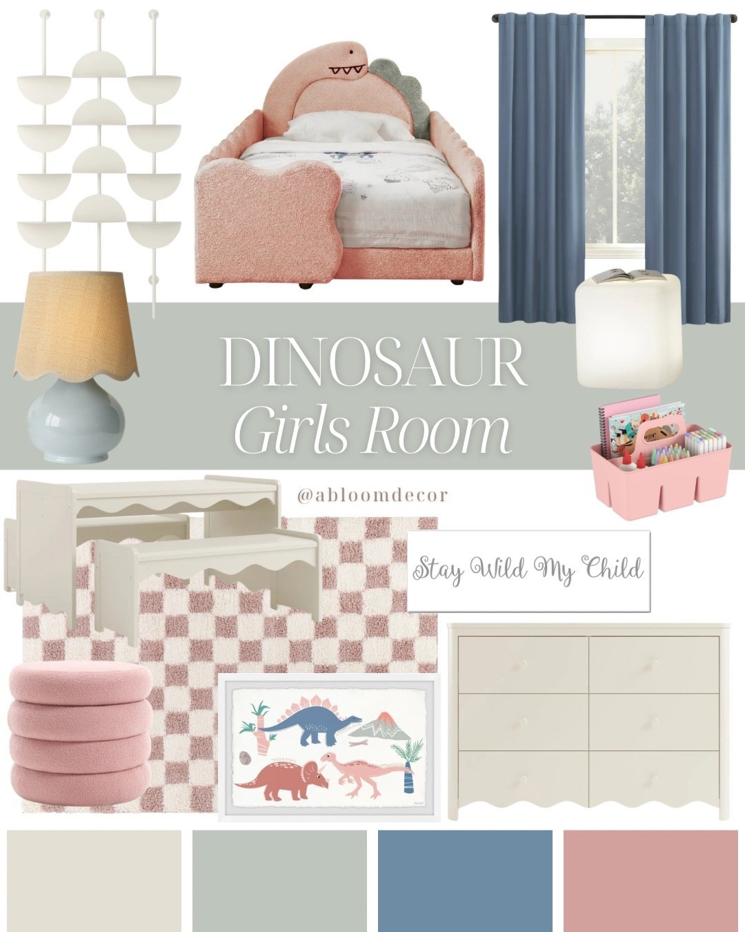 Playful Pink Dinosaur Toddler Girl Bedroom Decor

#LTKHome #LTKKids #LTKmomlife