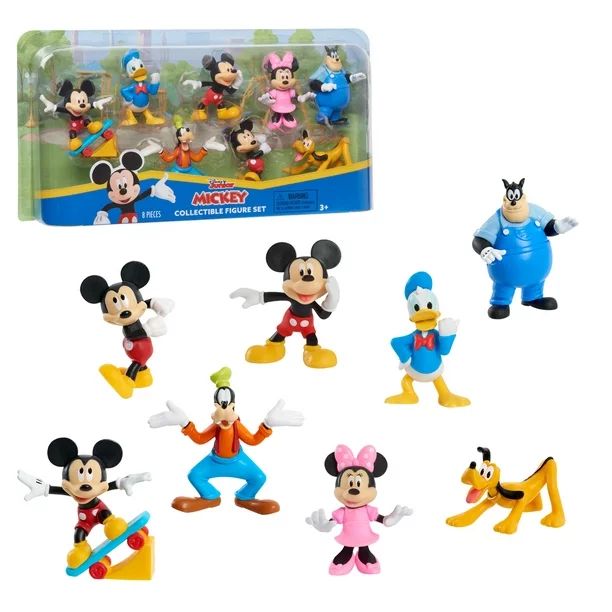 Just Play Disney Junior Mickey Mouse 8-Piece Collectible Figure Set, Preschool Ages 3 up - Walmar... | Walmart (US)