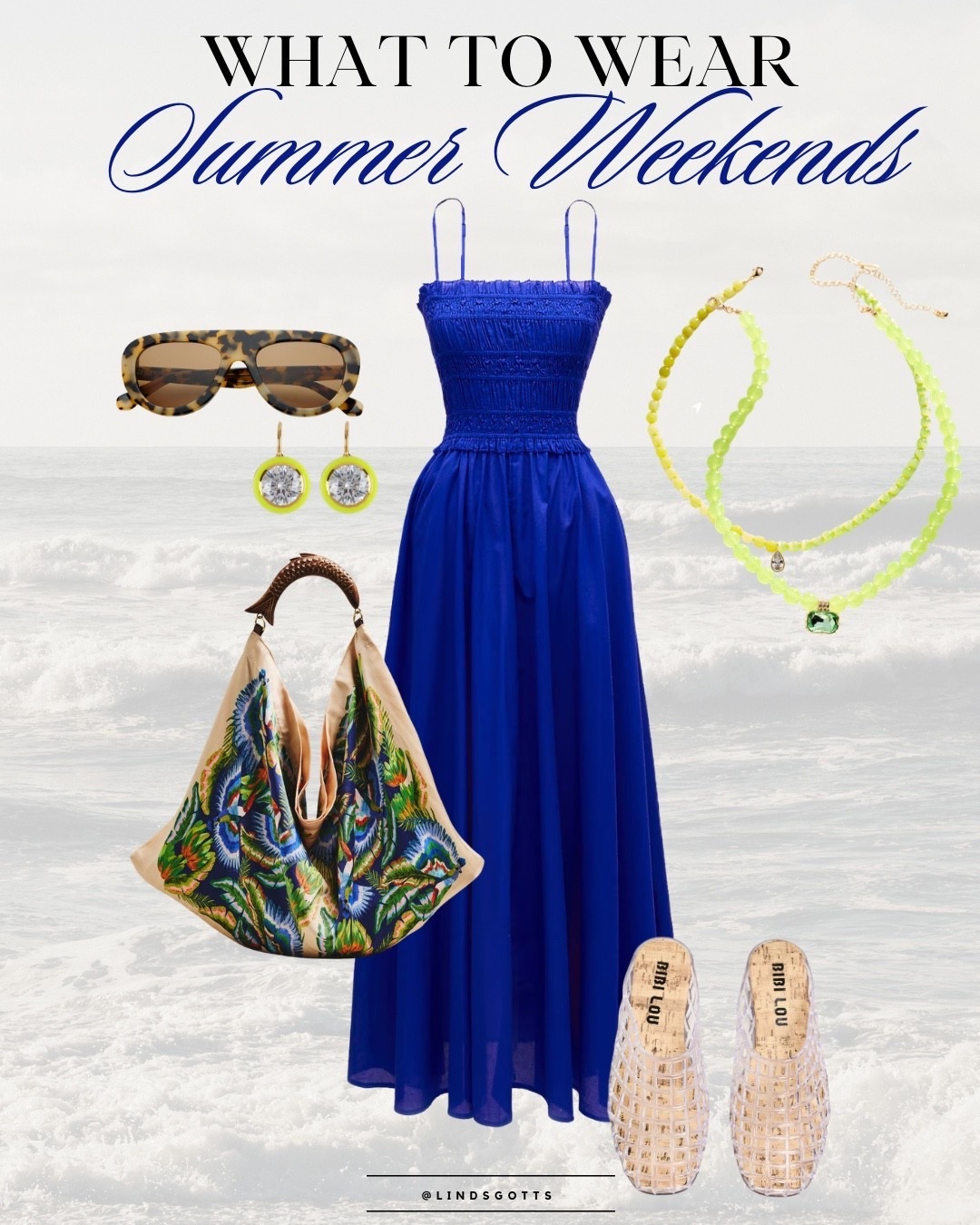 What to Wear: Summer Weekends 

For when you need easy, but your outfit needs to look like you put forth a little effort: A dress is always the answer. This color blue and is as flattering on the body as it looks in this flatlay. 💙

Fun accessories to make it your own and your summer weekend uniform is set.

#LTKSeasonal