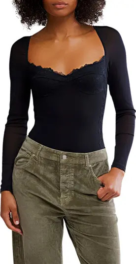 Free People Suddenly Fine Lace Bodysuit | Nordstrom | Nordstrom