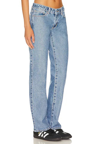 Abrand Low Rise Straight Jeans in Katie from Revolve.com | Revolve Clothing (Global)