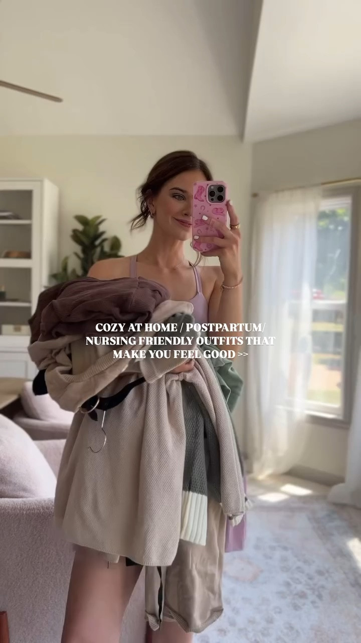 wearing small in all except the navy romper, purple stripe set, and Henley tan long sleeve sweater set are mediums!


#nursingfriendly #postpartumstyle #postpartum #comfyclothes #sahmoutfit #sahmstyle #toddlermom toddler mom style // toddler mom outfit // postpartum outfits // nursing friendly outfits // loungewear// comfy outfit ideas // two piece sets // Amazon prime day // Amazon prime // Amazon fashion 

#LTKSaleAlert #LTKStyleTip #LTKBaby