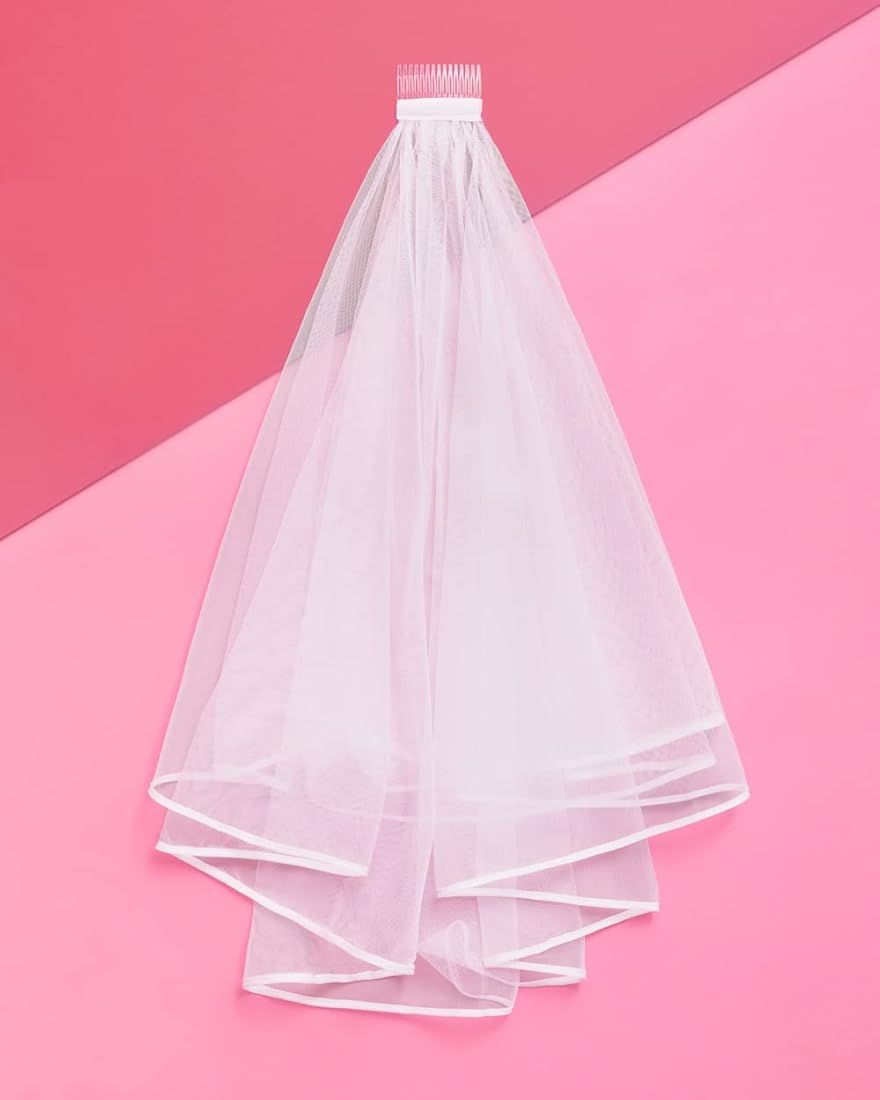 xo, Fetti Bridal Veil | Bachelorette Party Decorations, Bride To Be Gift, Bridal Shower, Wedding | Amazon (US)