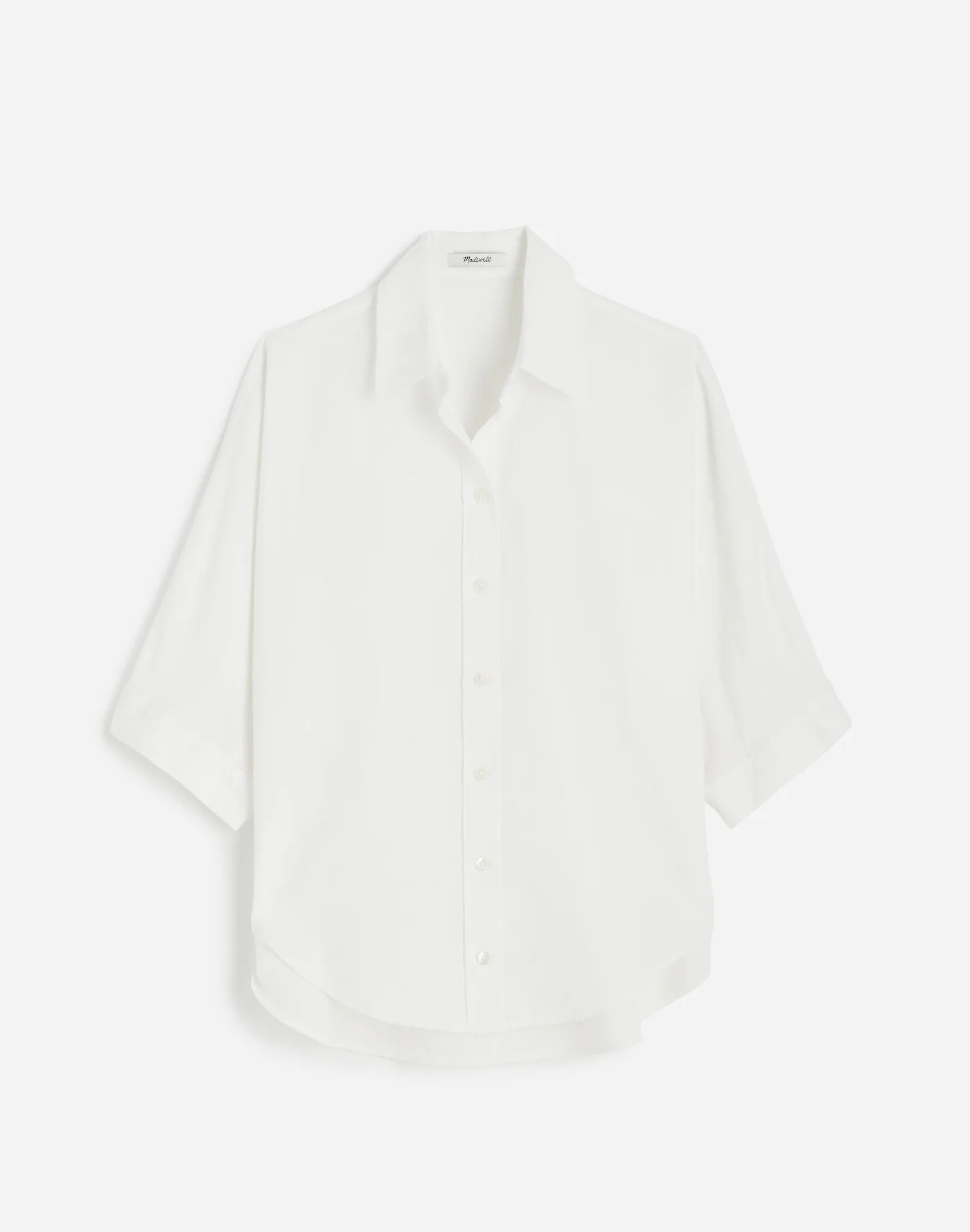 Oversized Pleated-Sleeve Button-Up Shirt | Madewell