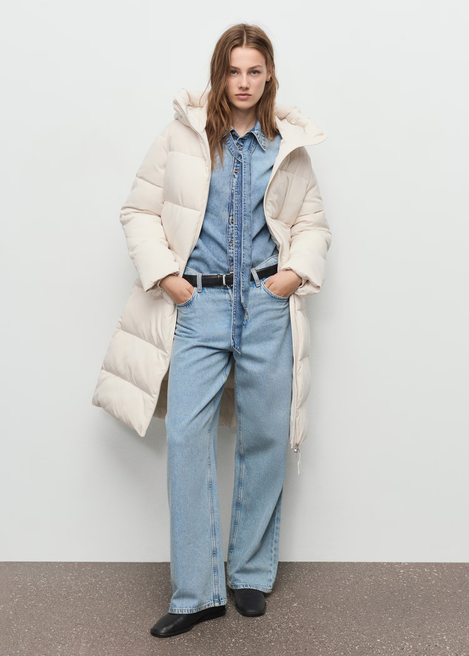 Long padded anorak with hood | Mango (US/MX/AU)