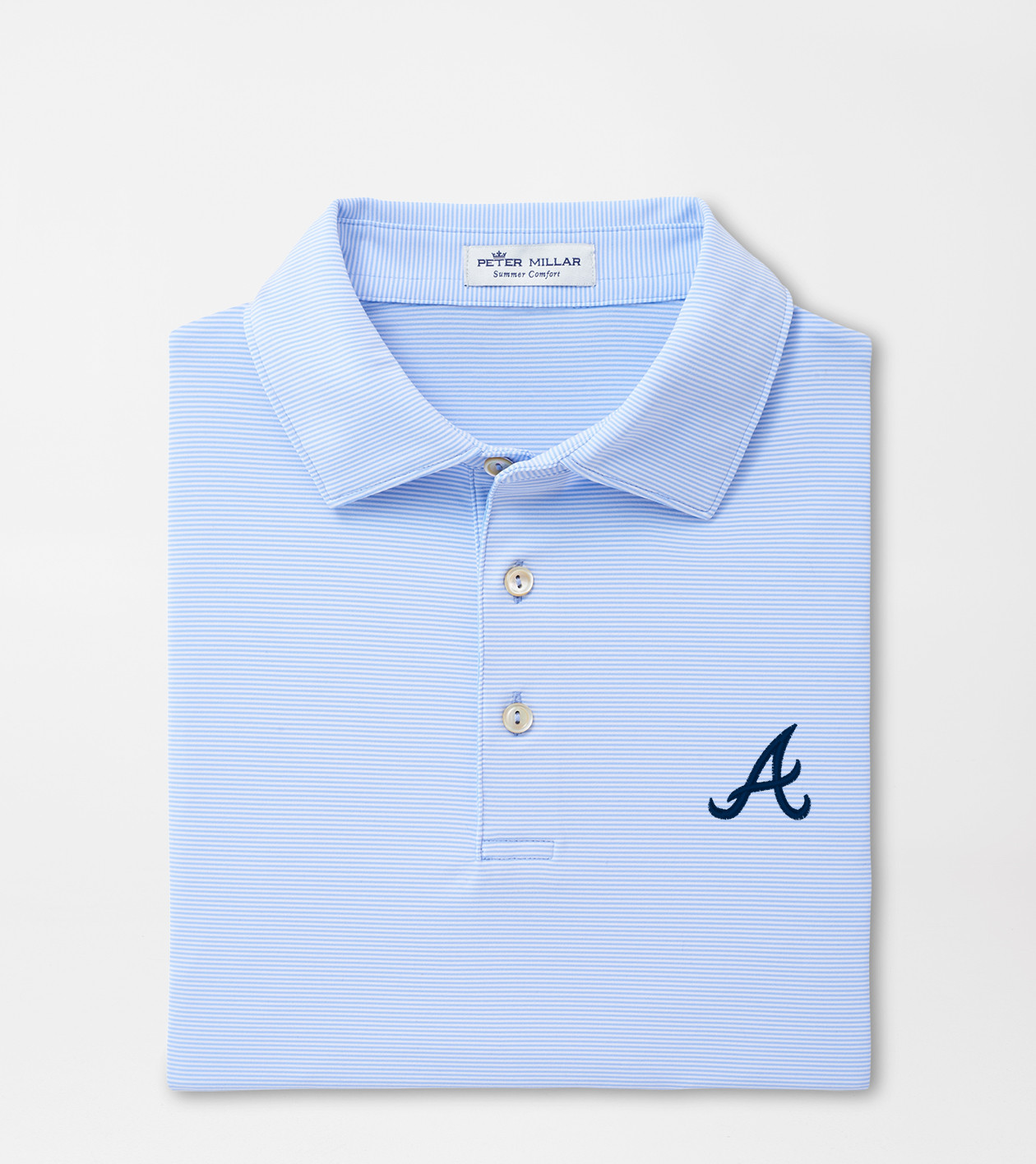 Atlanta Braves Jubilee Stripe Performance Polo | Peter Millar