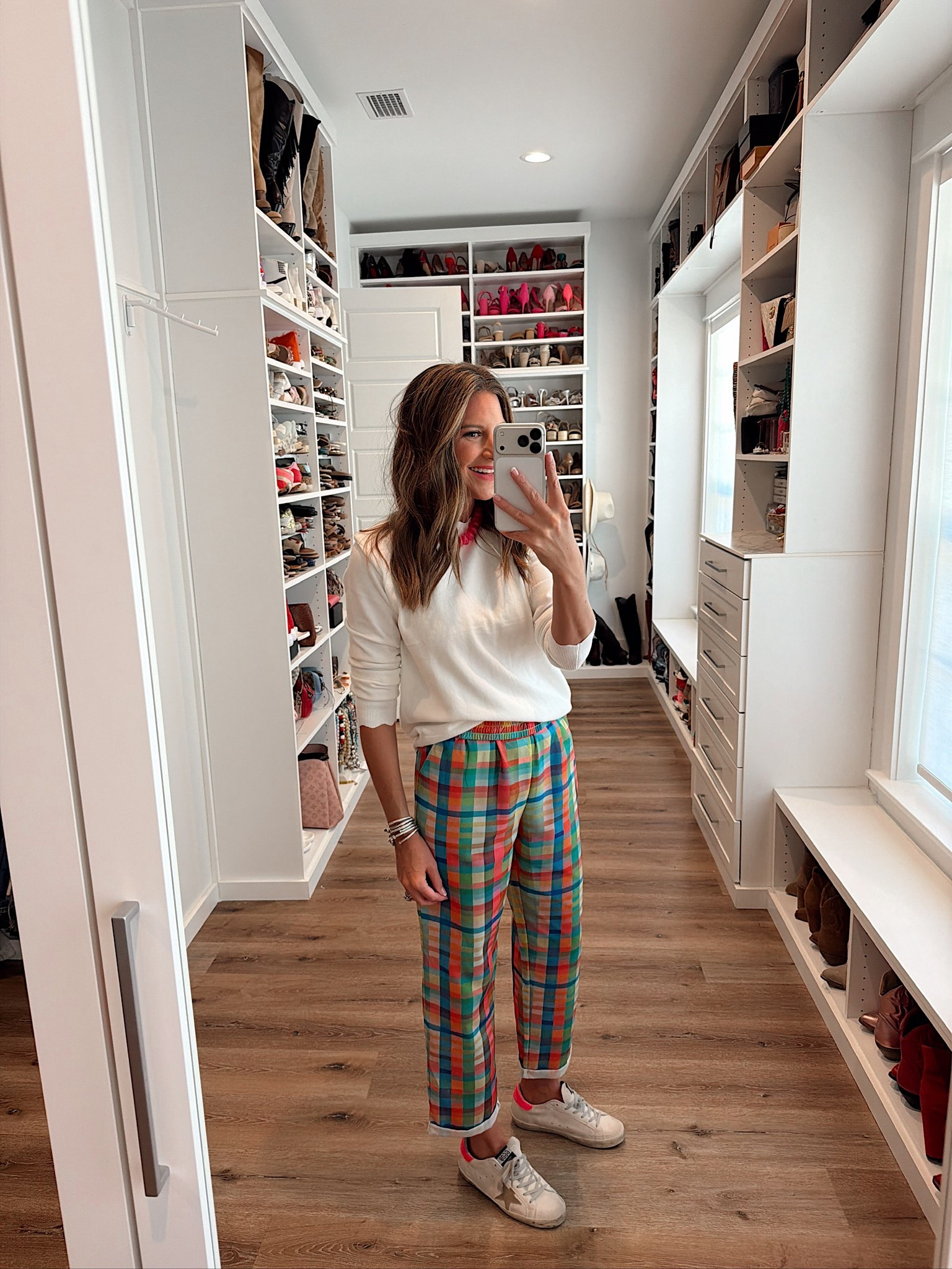 In a medium sweater, medium pants, necklace and accessories- fits tts.

#LTKgrwm #LTKootd #LTKSeasonal