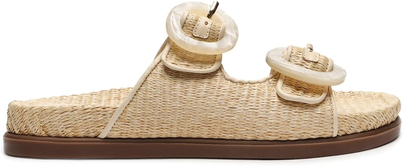 SCHUTZ Womens Coraline Buckles Outdoors Slide Sandals | Amazon (US)