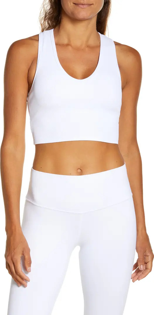 Alo Goddess Rib Crop Tank | Nordstrom | Nordstrom