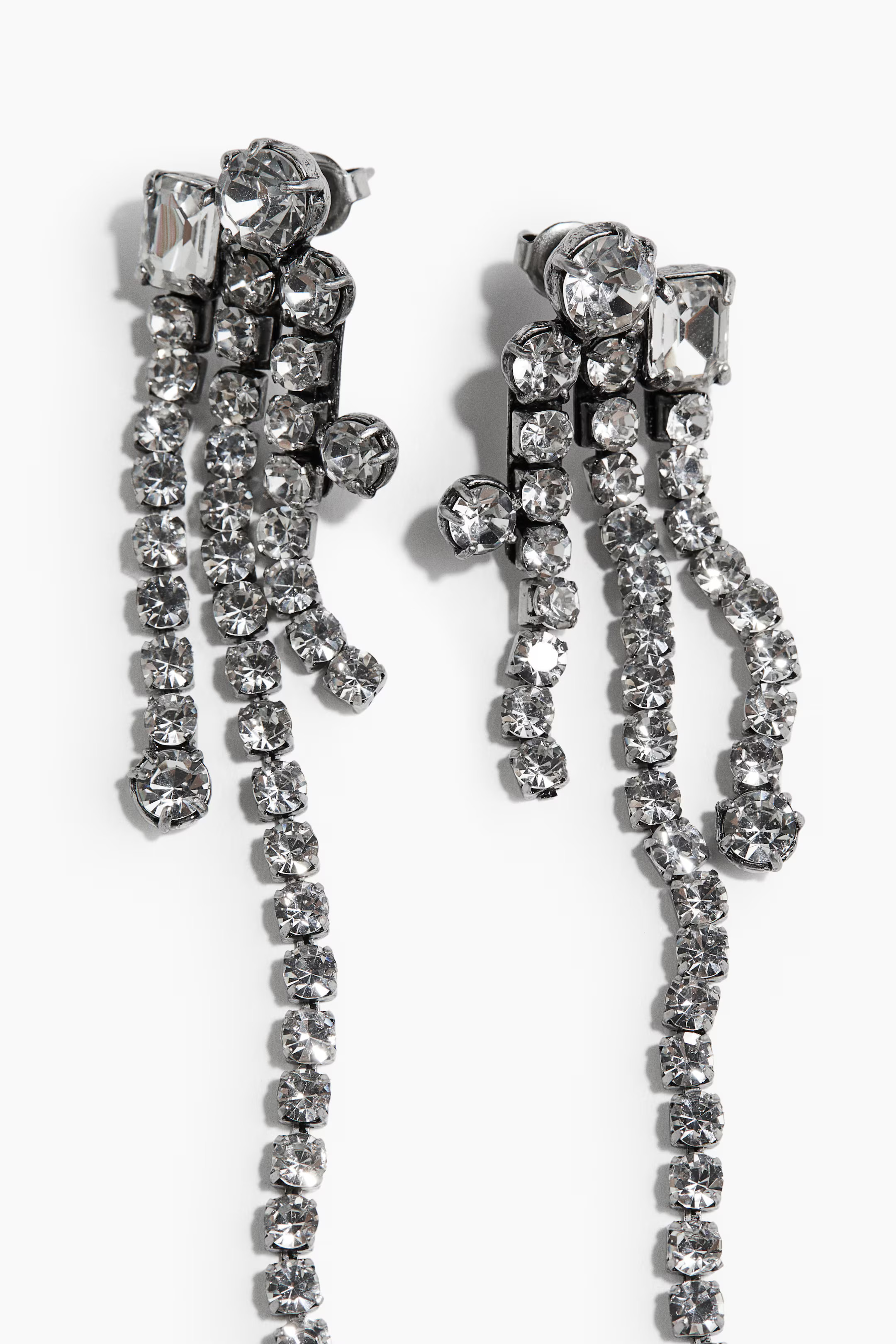 Rhinestone Dangle Earrings | H&M (US + CA)