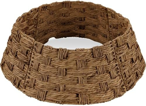 Best Choice Products 36in Christmas Tree Collar, Basket Woven Hyacinth 3-Piece Holiday Rattan Tre... | Amazon (US)