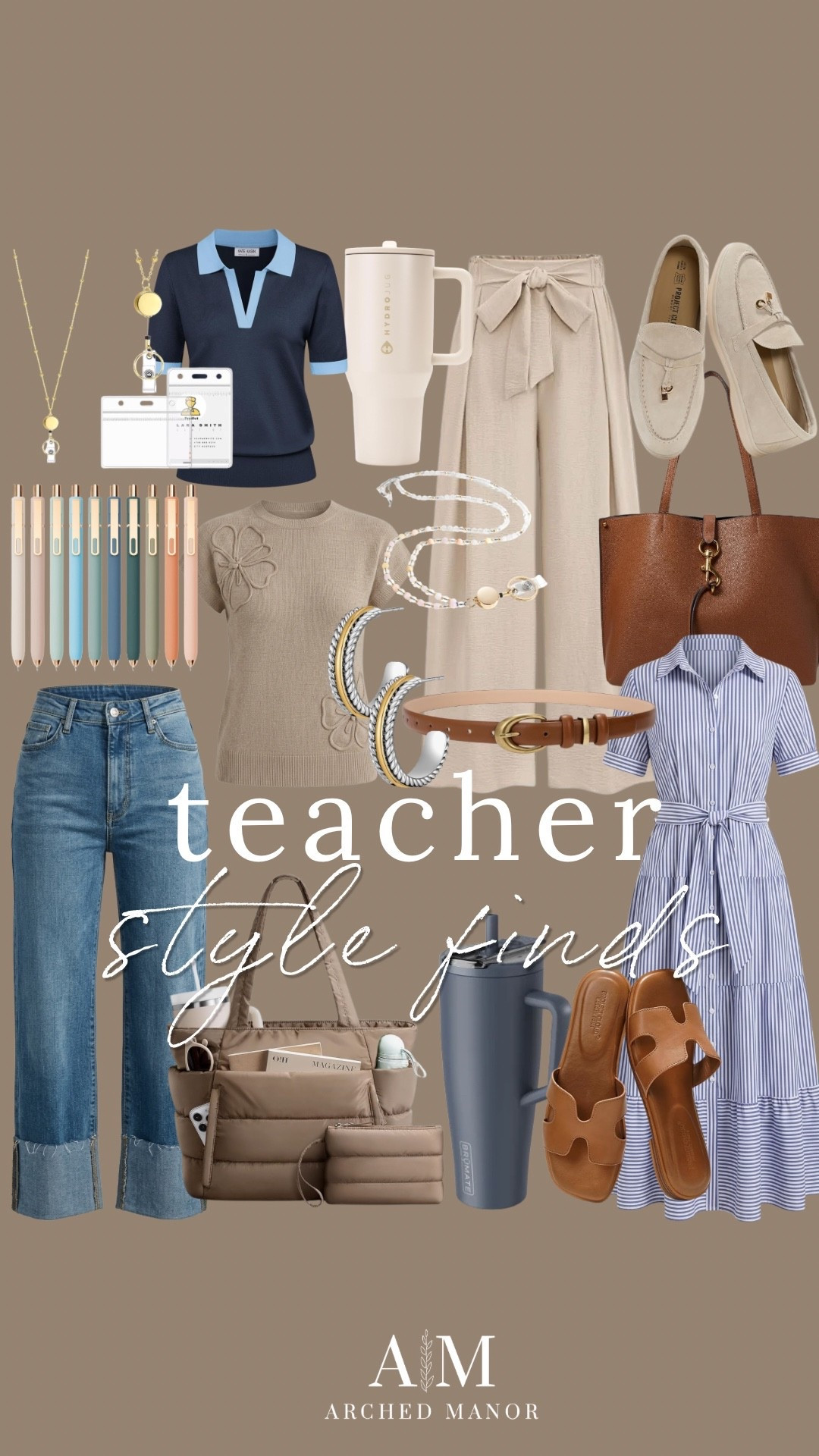 The cutest looks for teachers and the accessories to match! 🍎✏️