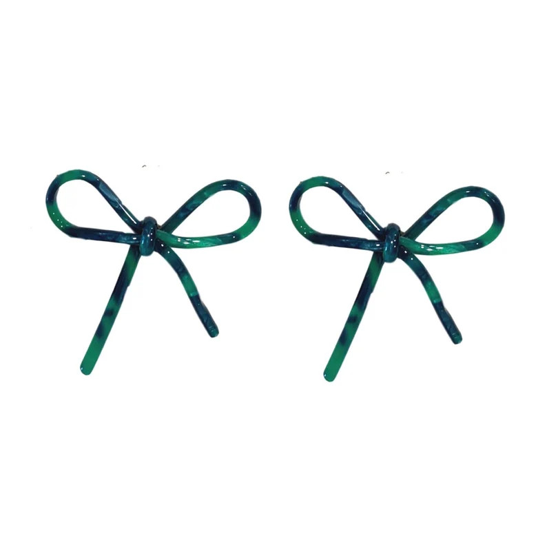 Emerald Green Christmas Present Acrylic Bow Earrings, Lightweight and Sassy! | Etsy (US)