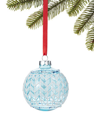 Holiday Lane Northern Lights Blue & White Ornament, Created for Macy's | Macy's