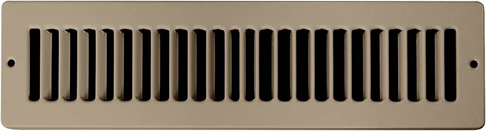 Accord ABTSBR210 Toe Space Grille with 1/2-Inch Fin Louvered, 2-Inch x 10-Inch(Duct Opening Measu... | Amazon (US)