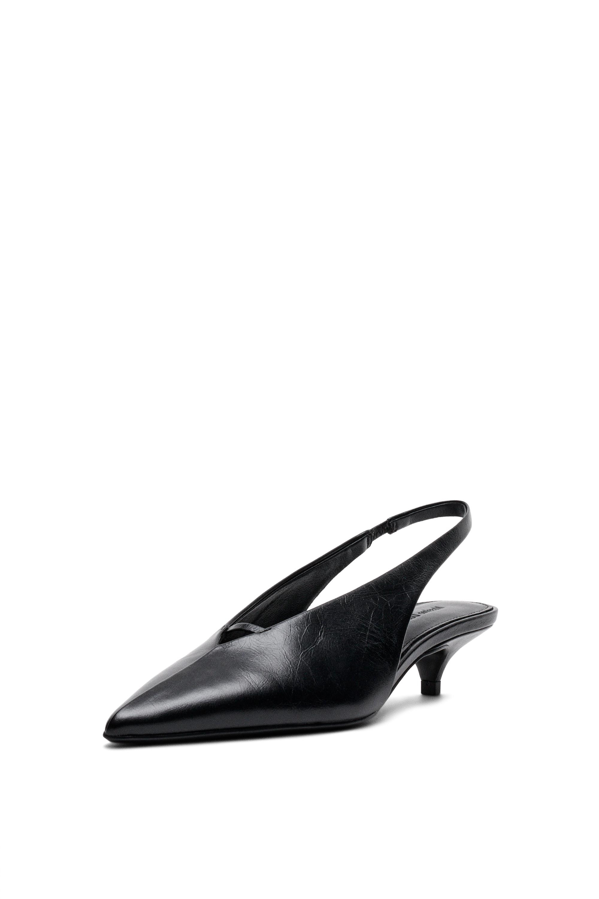 Slingback heels - BLACK | Massimo Dutti UK