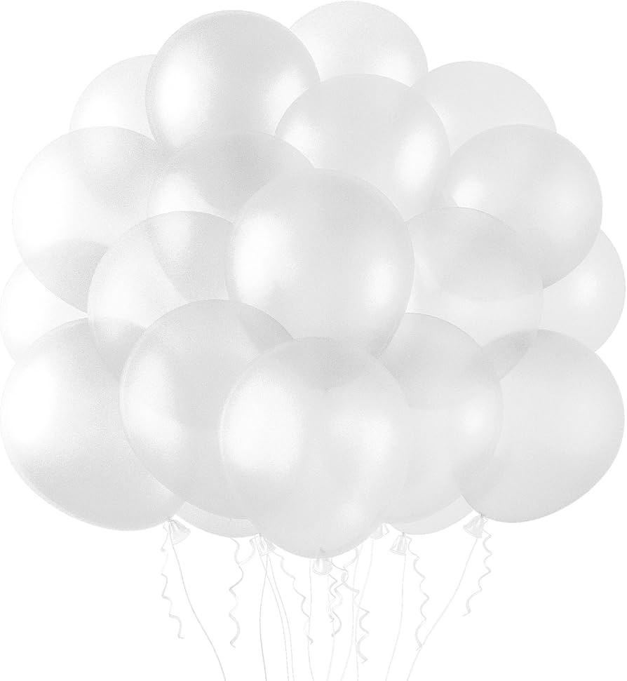 RUBFAC 65pcs Clear Latex Balloons, 12 Inches Helium Party Balloons with Ribbon for Wedding, Birth... | Amazon (US)