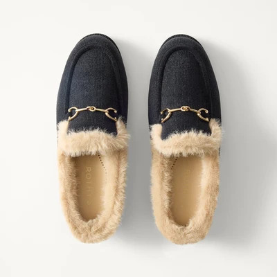 The Après Loafer Mule - ReVelvet™ Black | Rothy's