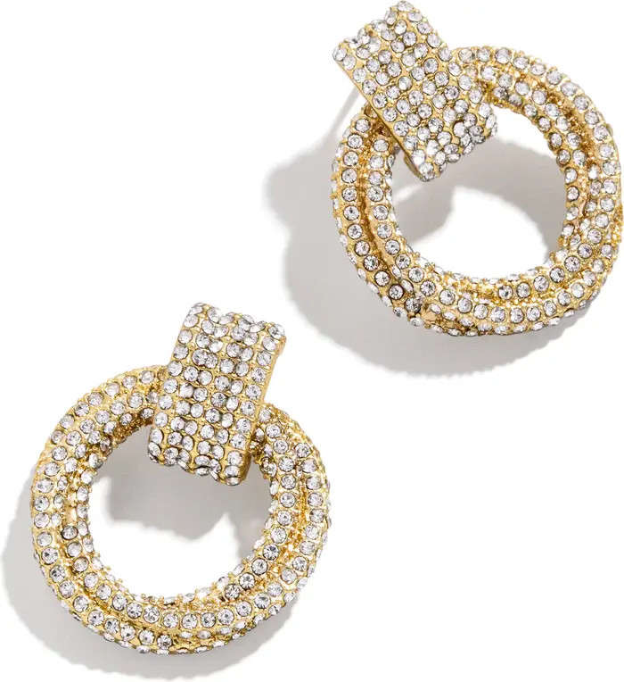 Pavé Interlocking Drop Earrings | Nordstrom