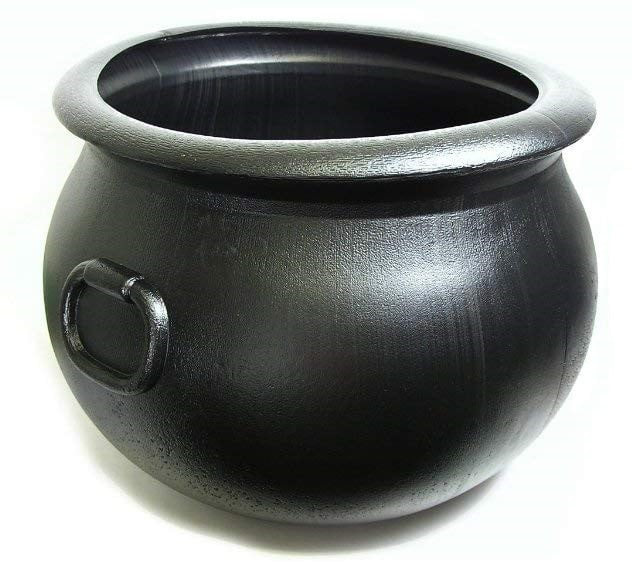 PMU Halloween Cauldron 12 Inch Black Plastic Party Accessory, Great For Harry Potter Theme Partie... | Walmart (US)