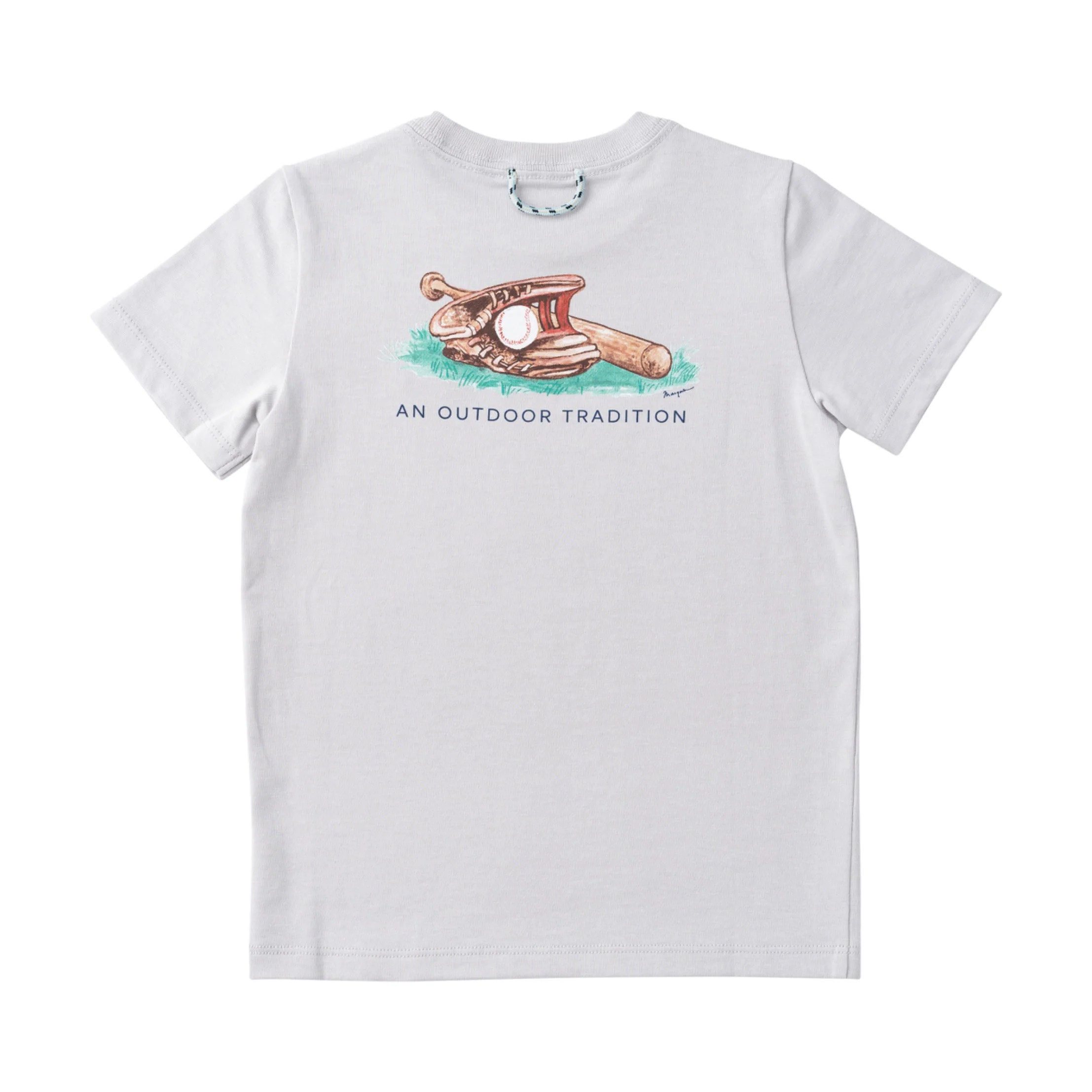 Kid's Cotton Short Sleeve T-shirt – Baseball Glove Art | PRODOH