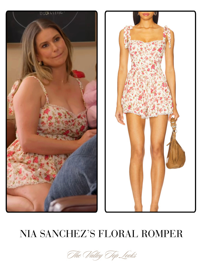 Nia Sanchez's Floral Romper 

 