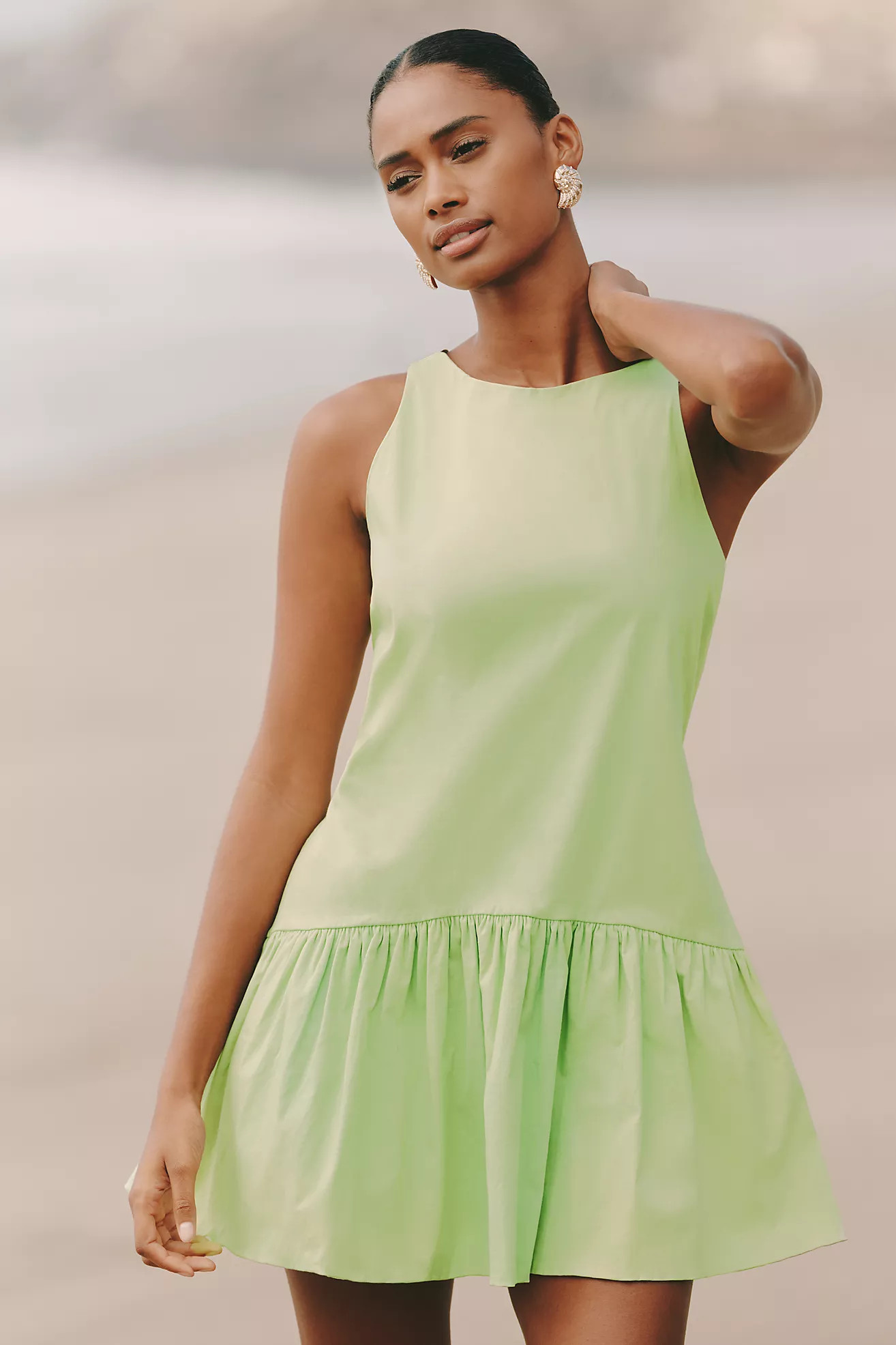 Peixoto Addison Sleeveless Drop-Waist Mini Dress | Anthropologie (US)