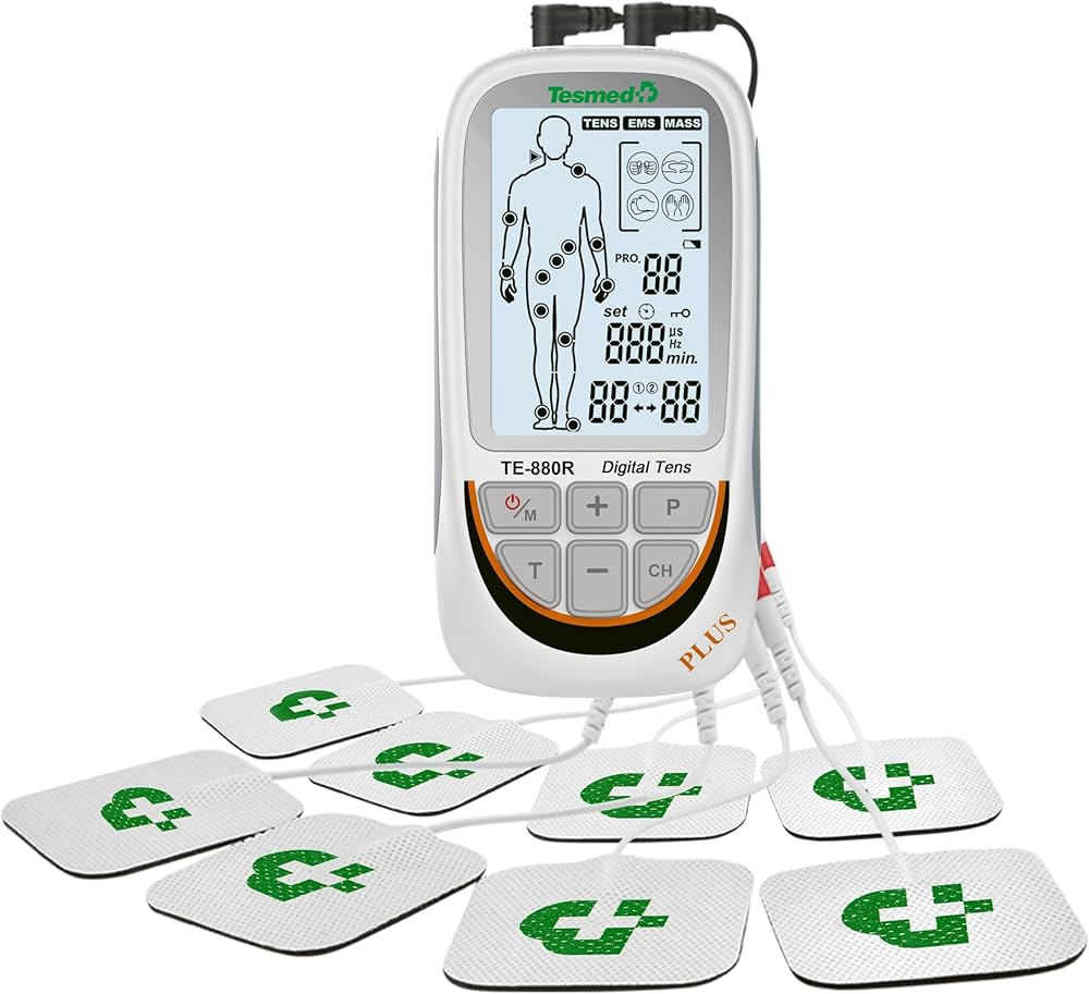 TESMED TENS Unit Muscle Stimulator Pro - with Customizable Doctor-Recommended Modes – Uses 8 El... | Amazon (US)