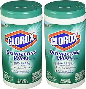 Clorox Fresh Scent Disinfecting Wipes, 75 Count 2-Pack | Amazon (US)