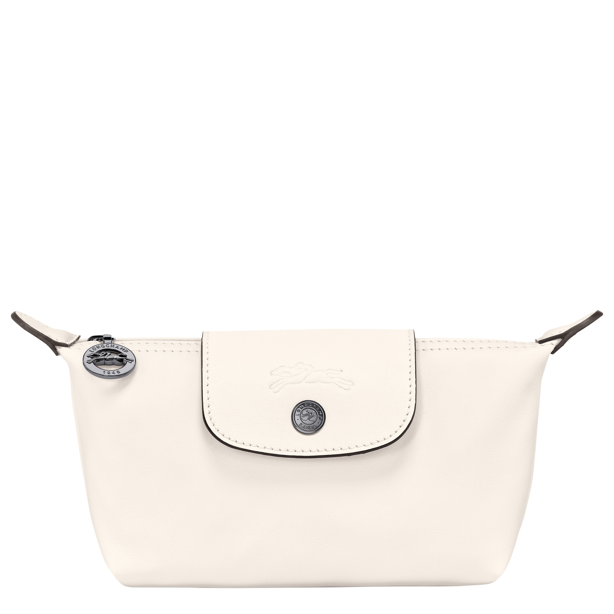 Le Pliage Xtra Pouch Ecru - Leather | Longchamp CA | Longchamp