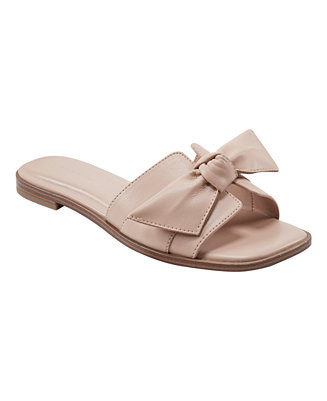 Marc FisherWomen's Finey Square Toe Slip-On Flat Sandals | Macy's