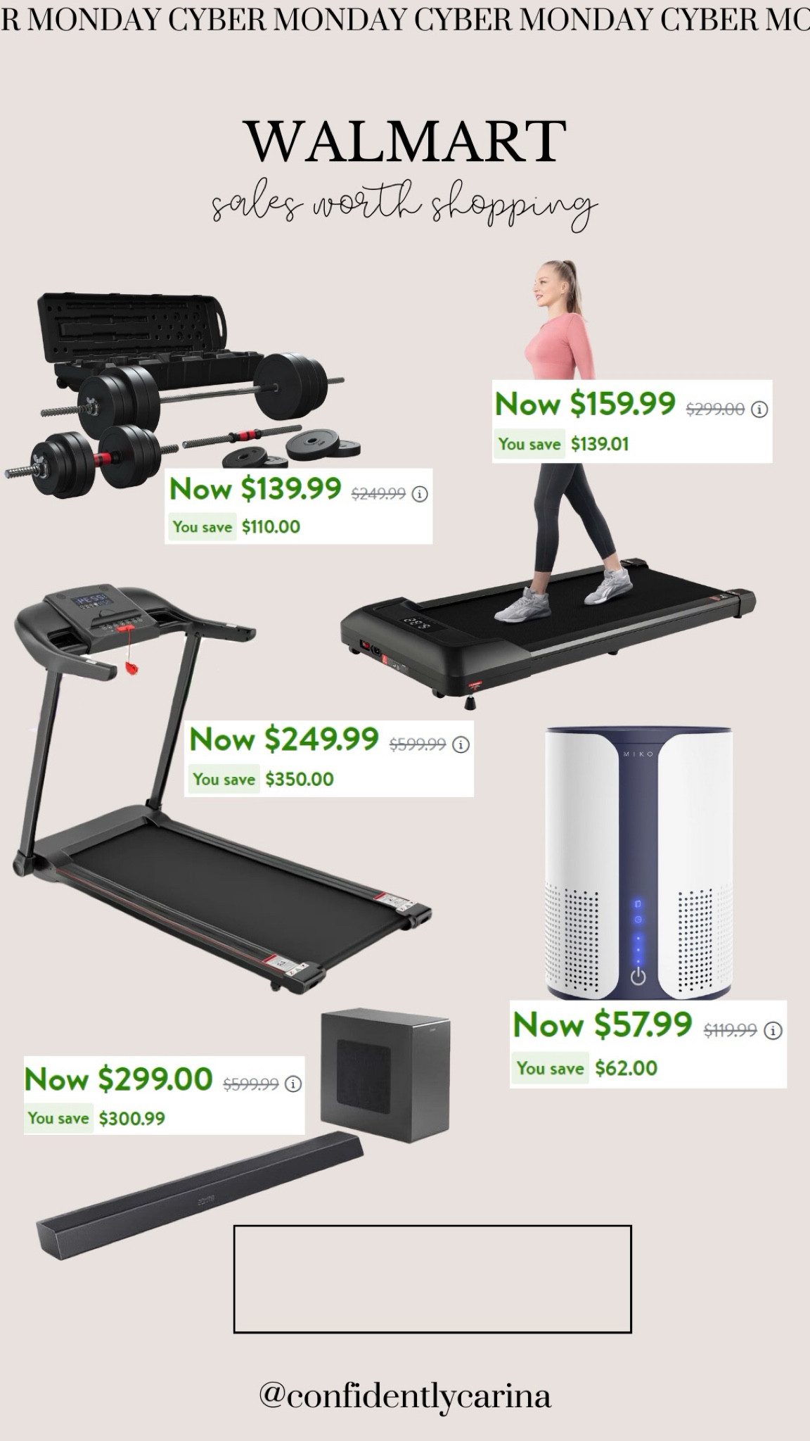 Fitness and home sales for Cyber Monday at Walmart!

#LTKCyberWeek #LTKhome #LTKsalealert