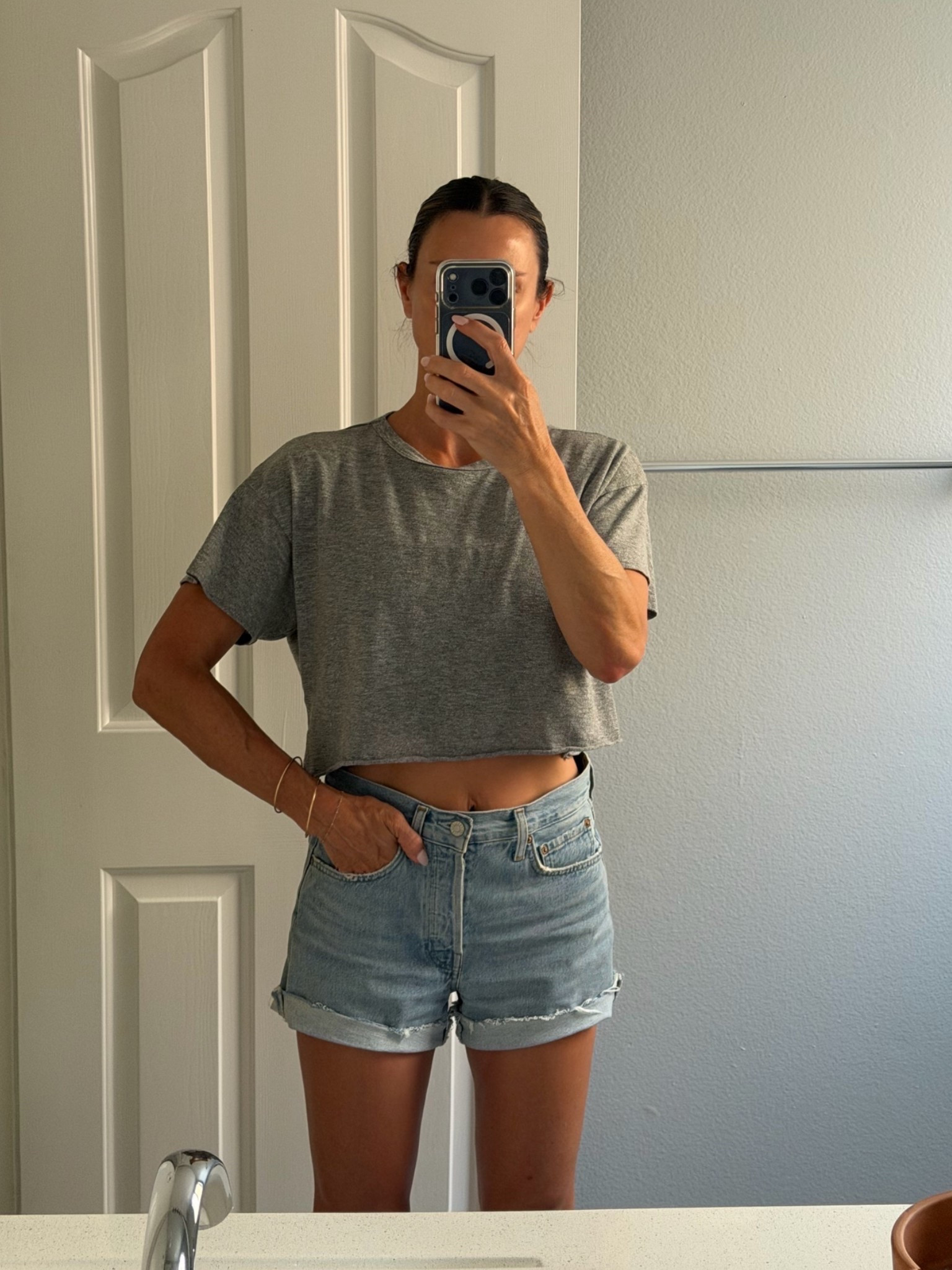 Busy girl basics for summer 🩶🩶🩶

#LTKmomlife #LTKootd
