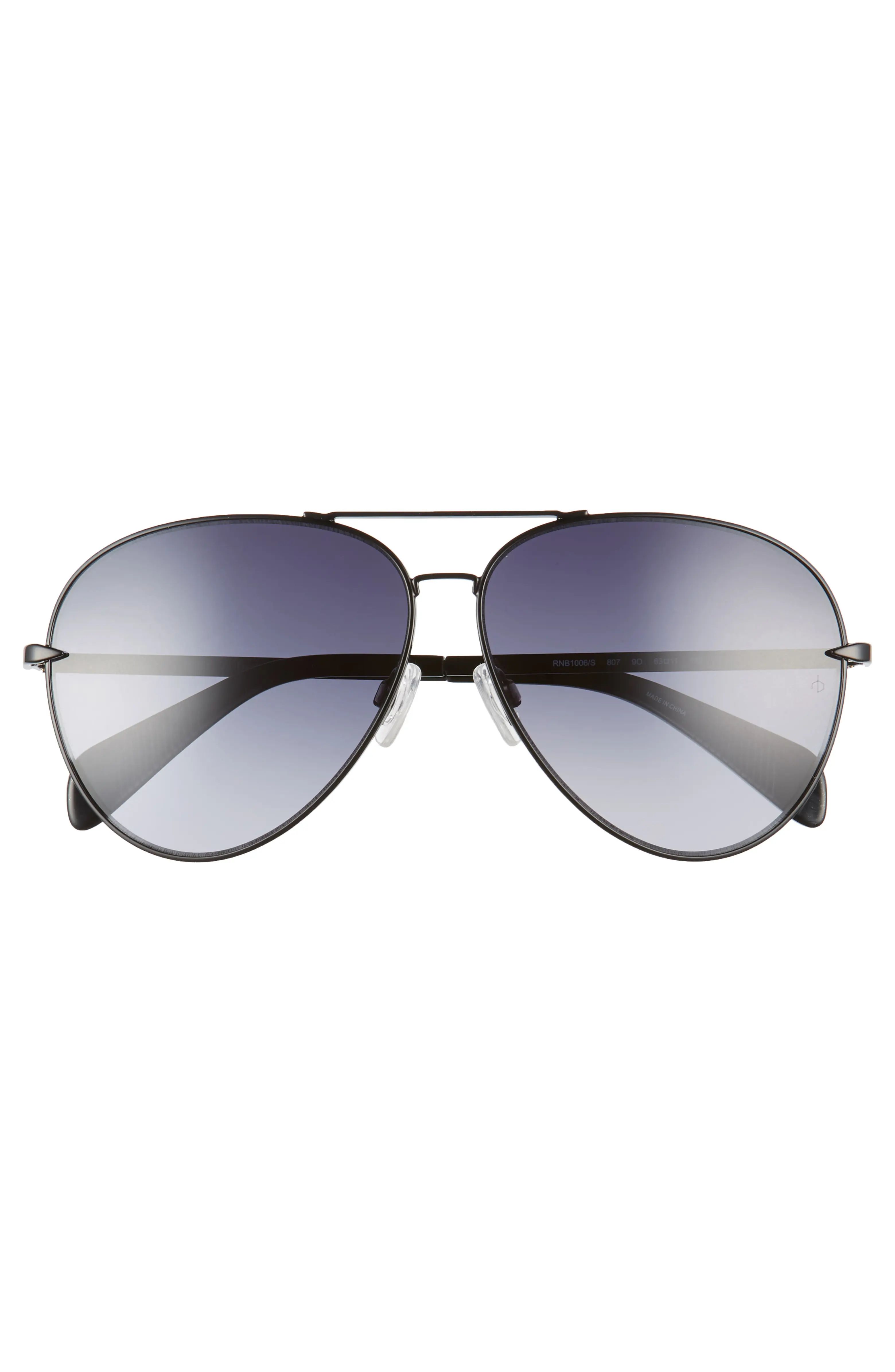 63mm Oversize Aviator Sunglasses | Nordstrom