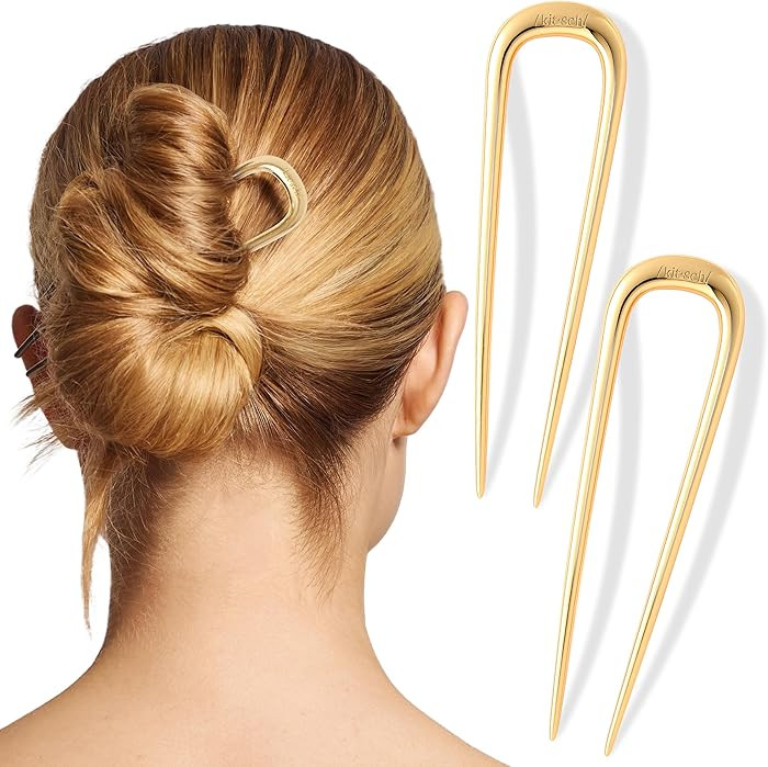 Kitsch Metal French Hair Pin for Women - Elegant Hair Accessories, Ideal for Buns & French Twist,... | Amazon (US)