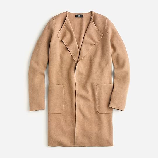 Juliette collarless sweater-blazer | J.Crew US