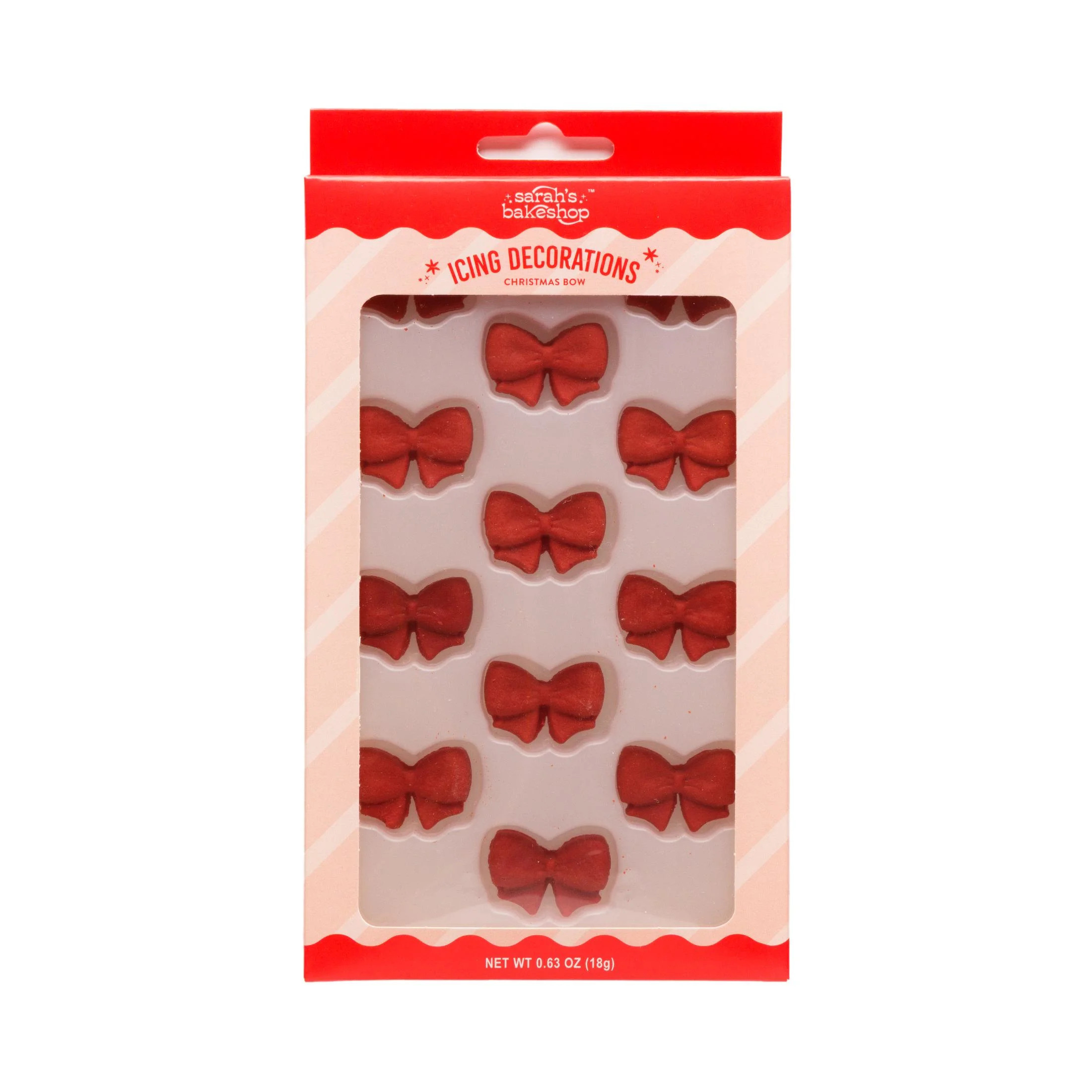 Sarahs Bake Shop Icing Decorations Red Christmas Bow - 24 Piece Count - Walmart.com | Walmart (US)