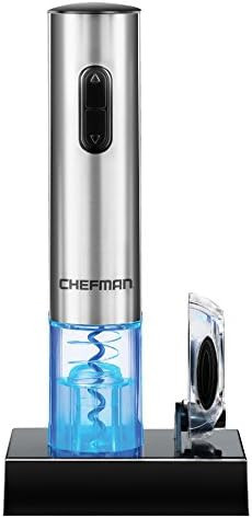 Chefman Electric Wine Opener W/Foil Cutter One-Touch, Uncork 30 Bottles On Single Charge, Automat... | Amazon (US)