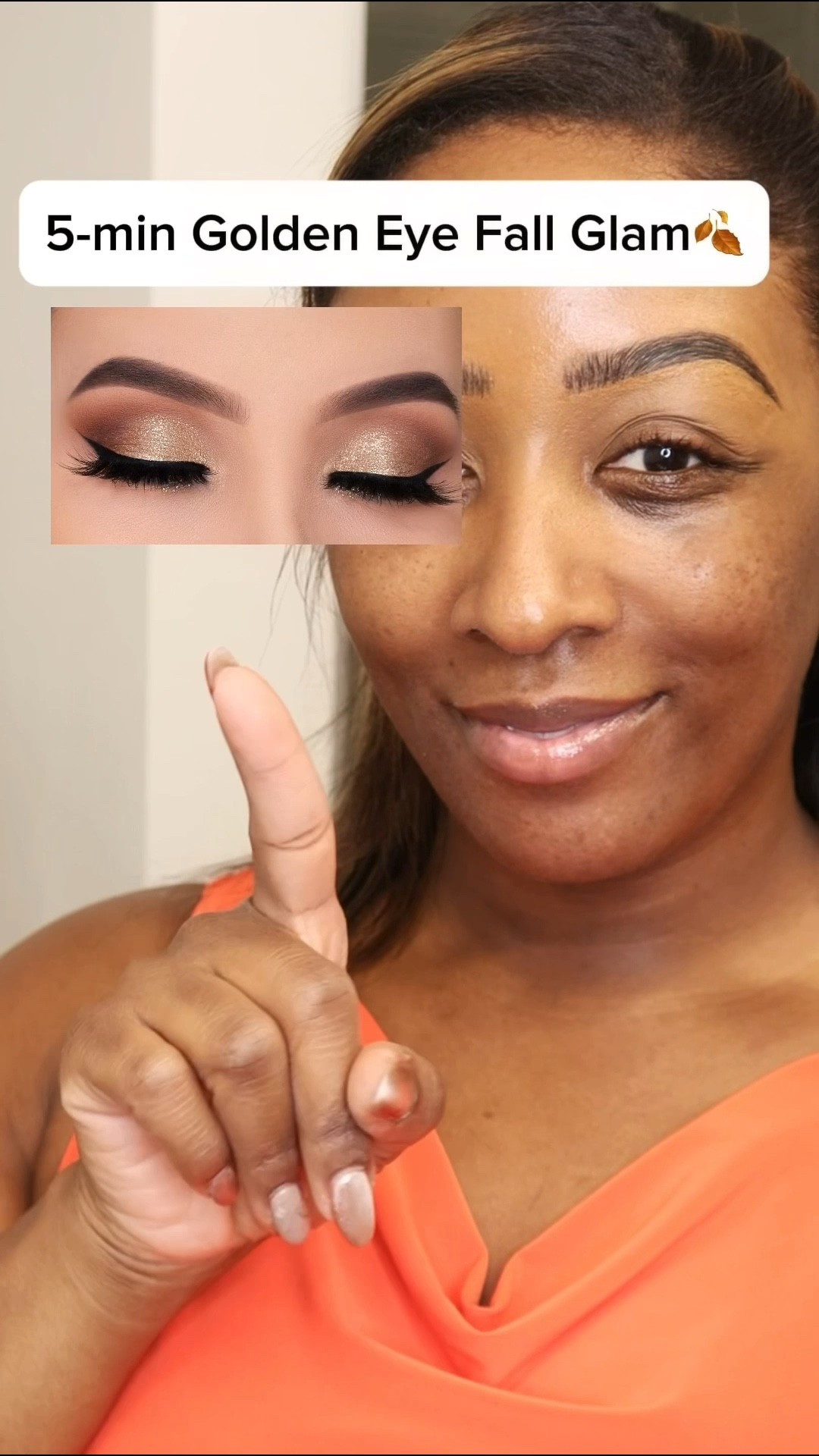 Golden eye makeup fall glam tutorial 🍂 Quick 5-min makeup look that’s beginner-friendly + perfect for busy mornings 🤎


#LTKBeauty