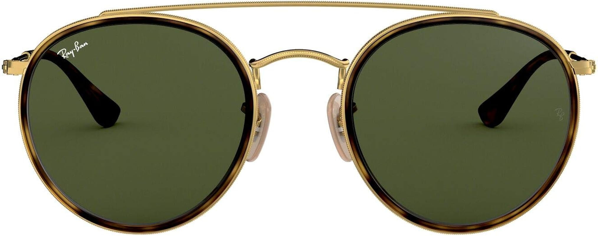 Ray-Ban Women's Rb3647n Double Bridge Round Sunglasses | Amazon (US)