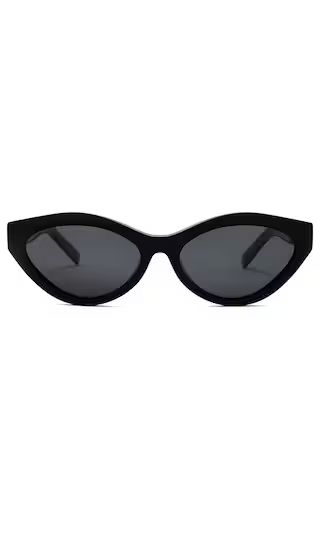 The Lila Sunglasses in Black & Ink | Revolve Clothing (Global)