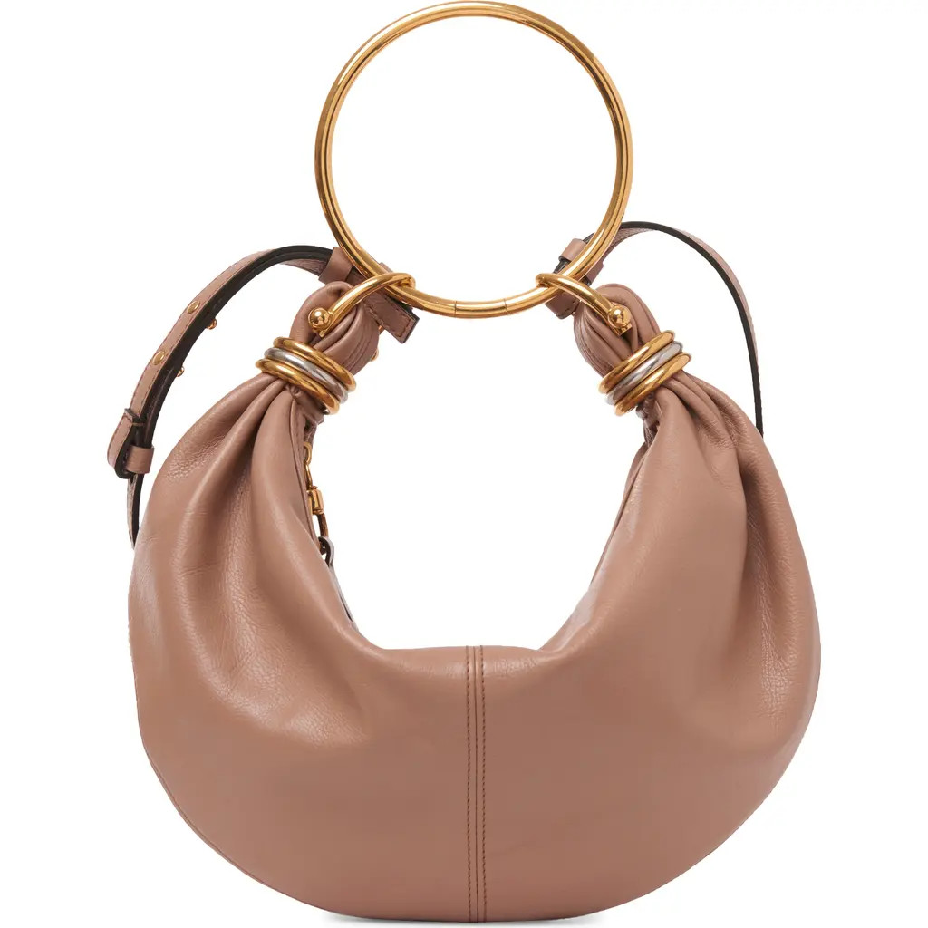 Chloé Small Bracelet Hobo Bag in Woodrose 527 at Nordstrom | Nordstrom