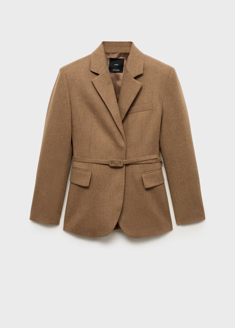 Wool-blend suit jacket - Women | MANGO United Kingdom | MANGO (UK)