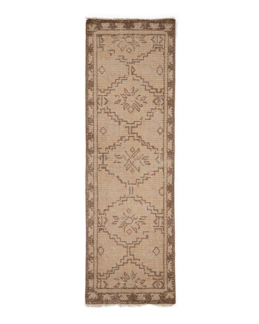 3x8 Wool Sienna Paul Hand Knotted Vintage Look Runner | TJ Maxx