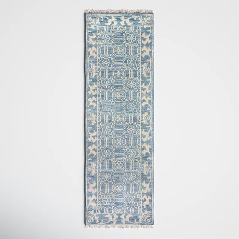 Addie Wool Denim/Cream Rug | Wayfair North America