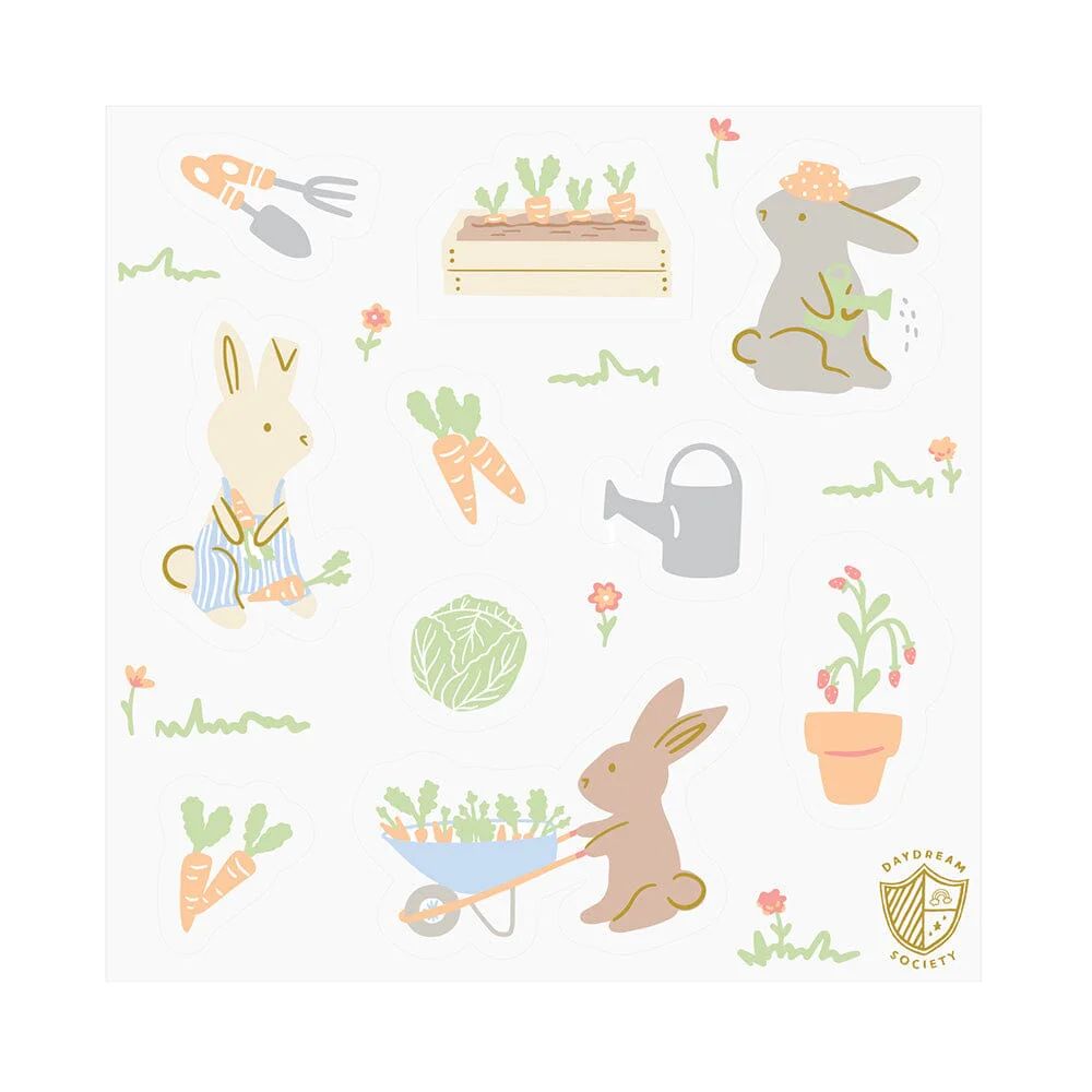 Bunnies In The Garden Sticker Set | Shop Sweet Lulu