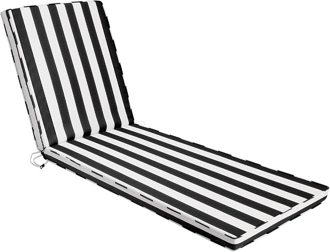 Chaise Lounge Cushions Outdoor, 71"x22"x3" Patio Lounge Chair Furniture Cushions with Washable Co... | Amazon (US)