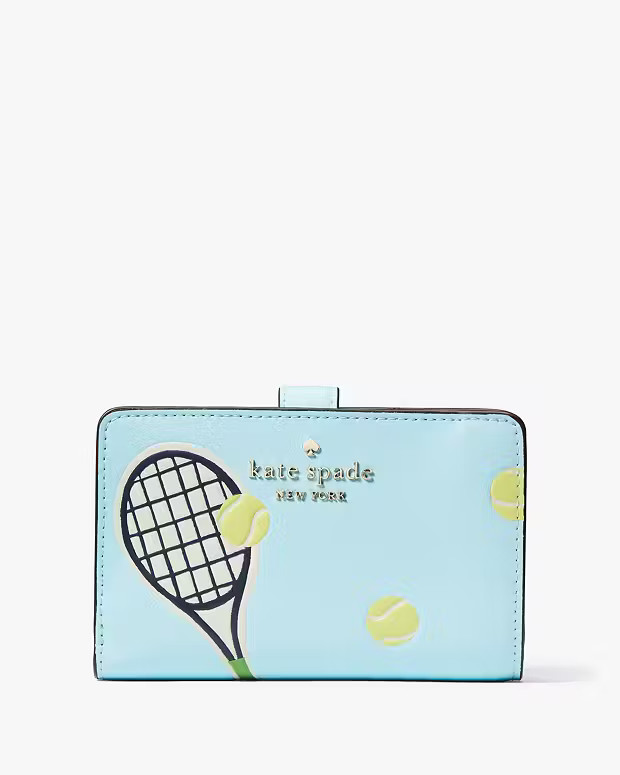 Grand Slam Medium Compact Bifold Wallet | Kate Spade Outlet