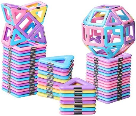 HOMOFY 40PCS Castle Magnetic Blocks - Learning & Development Magnetic Tiles Building Blocks Kids ... | Amazon (US)