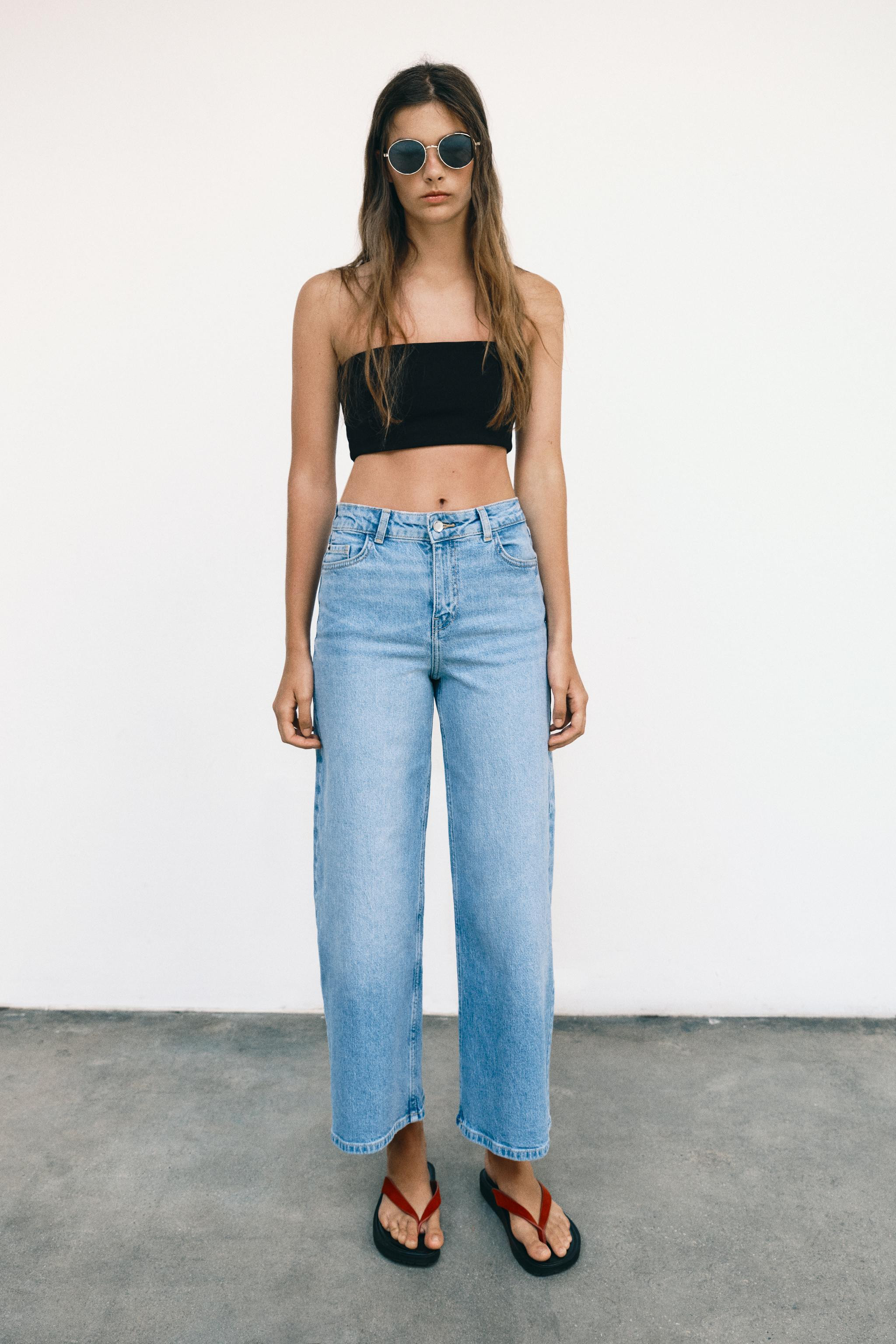 Z1975 HIGH-WAISTED CULOTTE COMFORT JEANS | Zara US